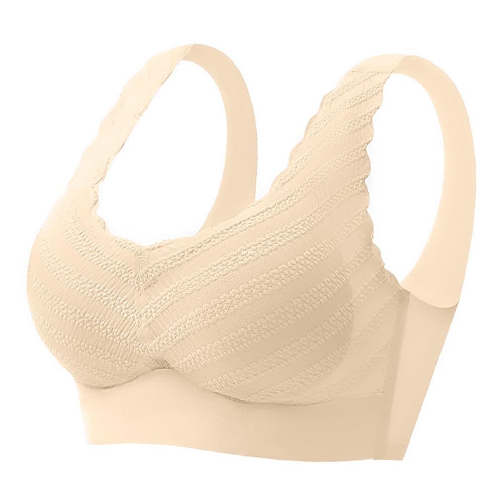 小胸盛れる脇高継ぎ目なしシームレスナイトブラ
