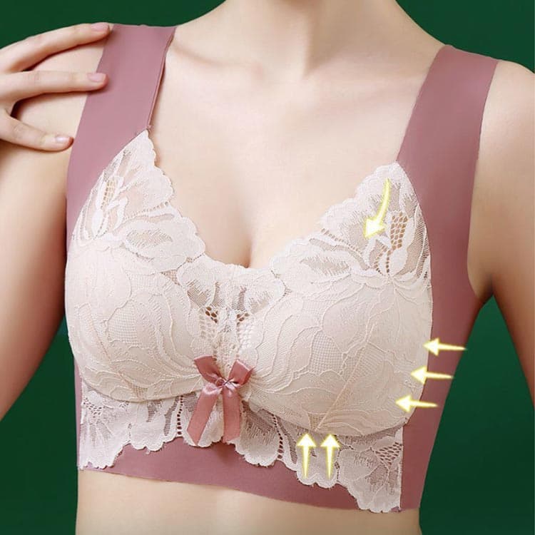 ナイトブラ 乳育ノンワイヤーブラジャー大きいサイズ対応